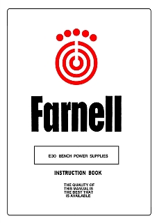 Farnell - E30 Bench Power Supplies